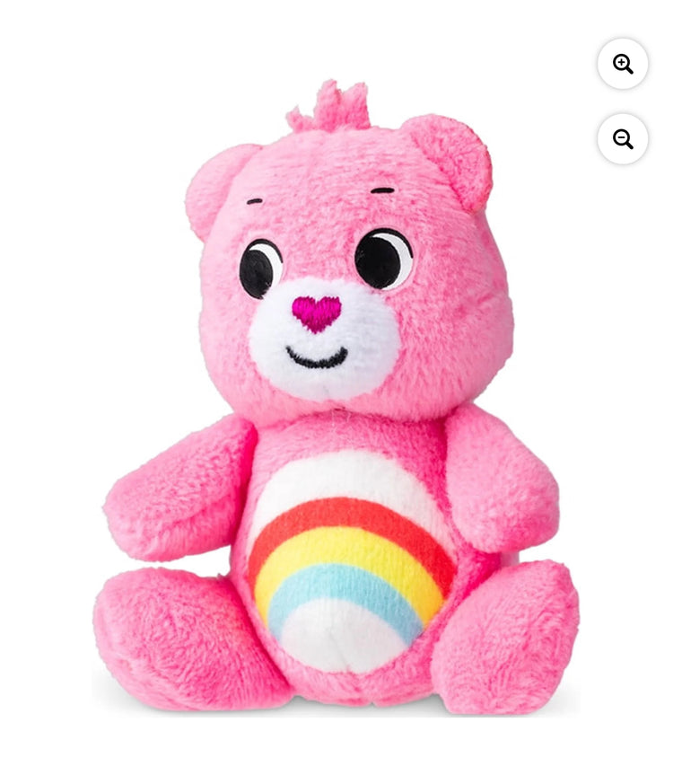 Care Bears Micro Plush - Cheer Bear. This is a micro plush Care Bear. Don’t let the picture fool you….its very small but cute as a button!