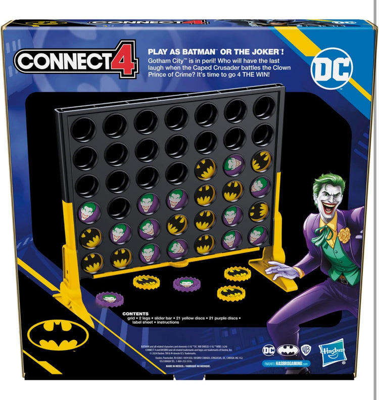 Hasbro Gaming CONNECT 4 BATMAN Strategy Board Game, 2 Players | Ages 6 and Up | Amazon Exclusive.