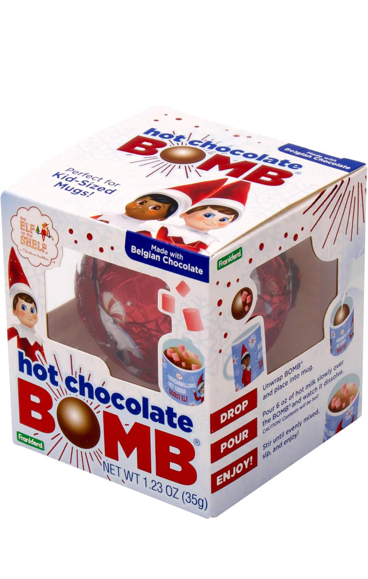 Hot Chocolate Bombs Bulk (12 Pack), Elf on a Shelf Hot Cocoa Bombs - Christmas Hot Chocolate Gift, Wrapped Hot Chocolate Bomb for kids, Stocking Stuffer - By Frankford