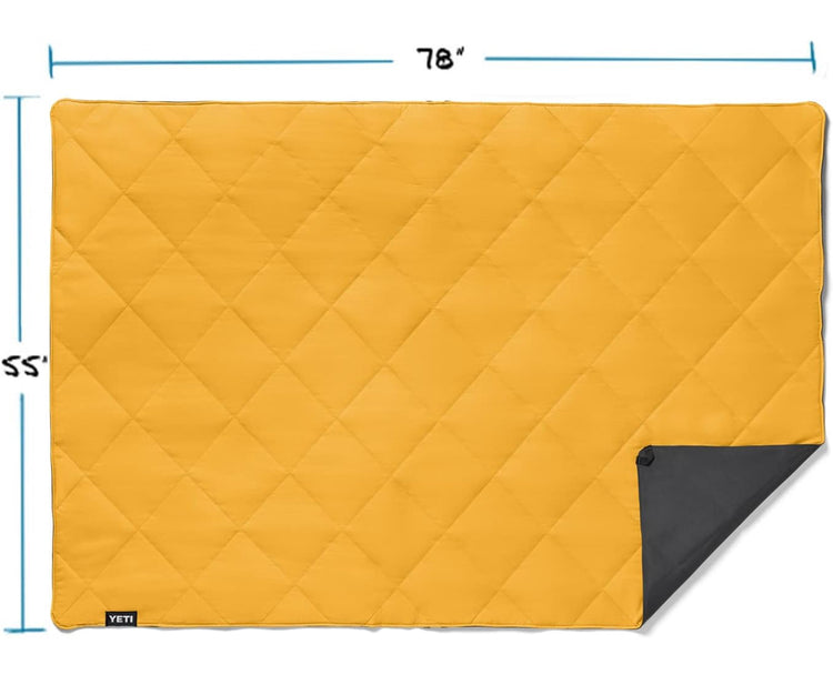 YETI Lowlands Blanket, Multi-Use Blanket with Travel Bag, Alpine Yellow