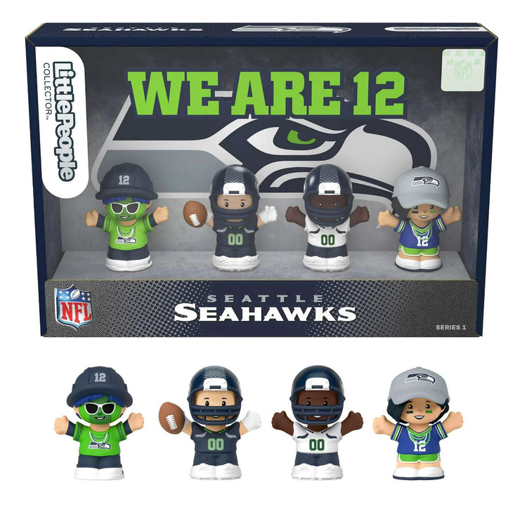 Fisher-Price Little People Seattle Seahawks Four-Piece NFL Collector Set