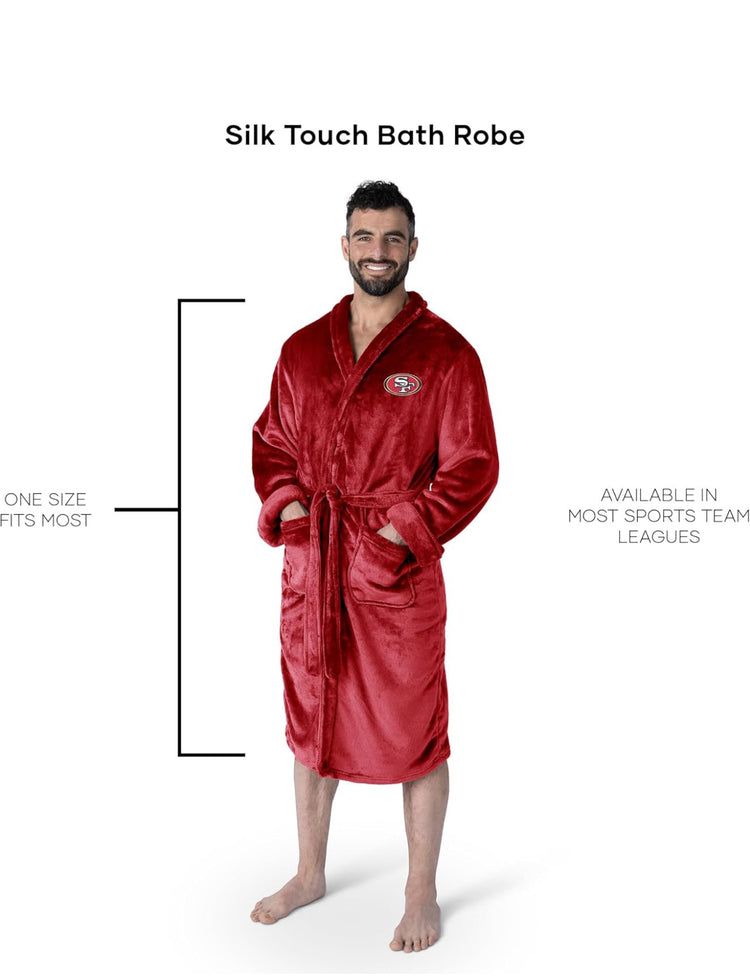 Northwest unisex Silk Touch Bath Robe. NFL San Francisco 49ers. Size L-XL.