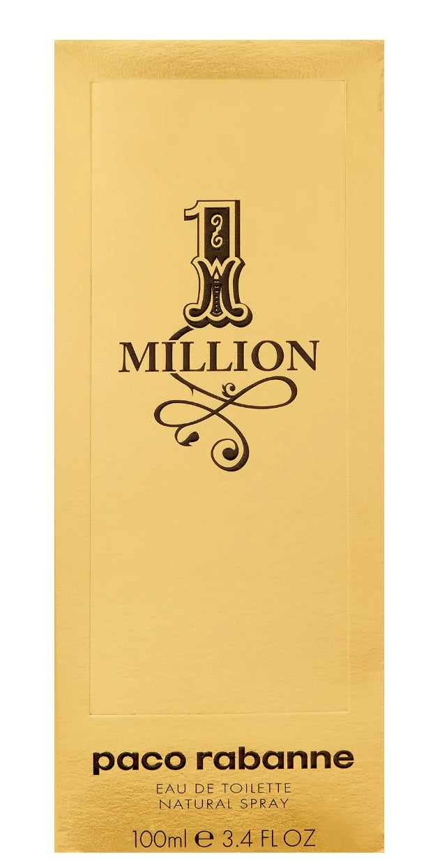 Paco Rabanne 1 Million Eau De Toilette, Cologne for Men, 3.4 oz