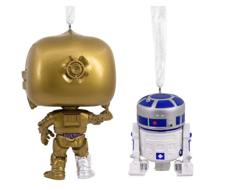 Hallmark Star Wars C-3PO and R2-D2 Funko POP! Christmas Ornaments, 2, 0.32lbs