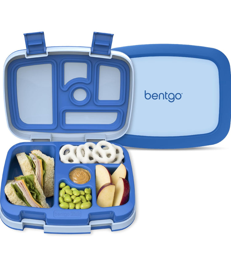 Bentgo® Kids Bento-Style 5-Compartment Leak-Proof Lunch Box - Ideal Portion Sizes for Ages 3 to 7 - Durable, Drop-Proof, Dishwasher Safe, BPA-Free, & Made with Food-Safe Materials