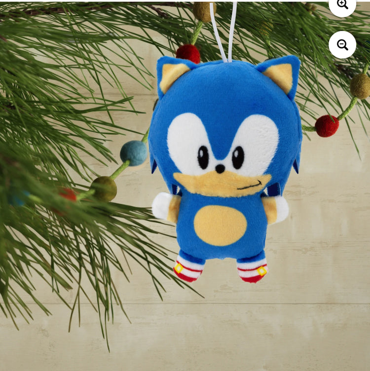 Hallmark Sonic the Hedgehog Plush Fabric Ornament, 0.02lbs.