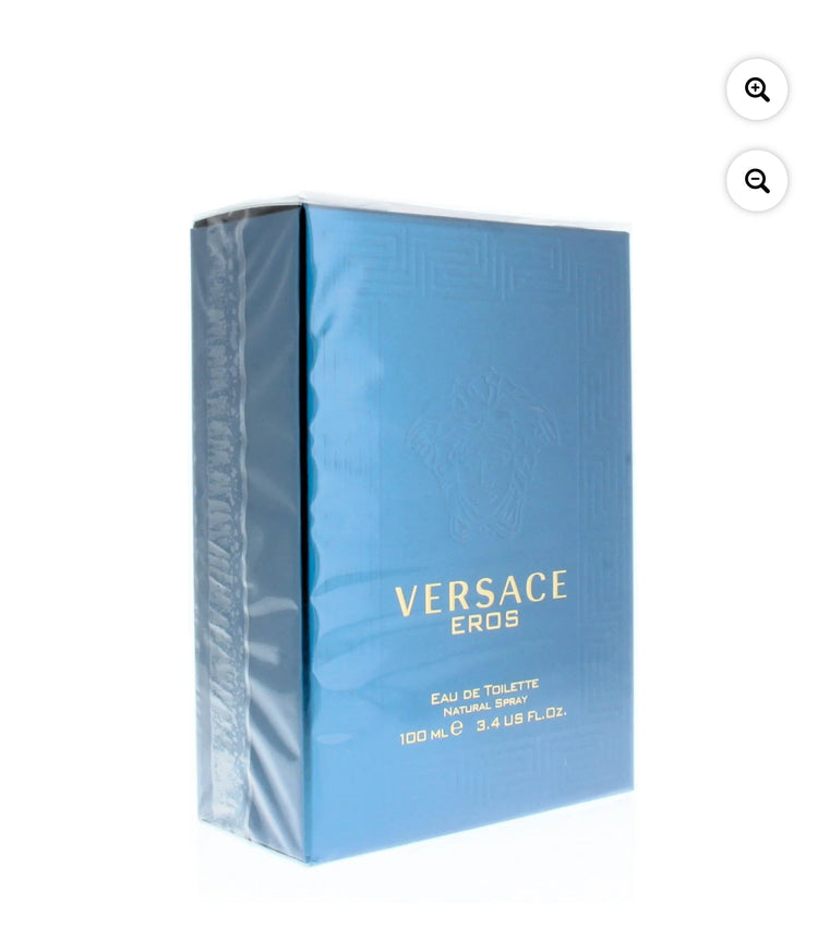 Versace Eros Eau de Toilette Spray, Cologne for Men, 3.4 oz