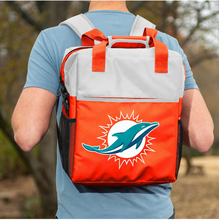 NFL 30 Can Backpack Cooler. Miami Dolphins.