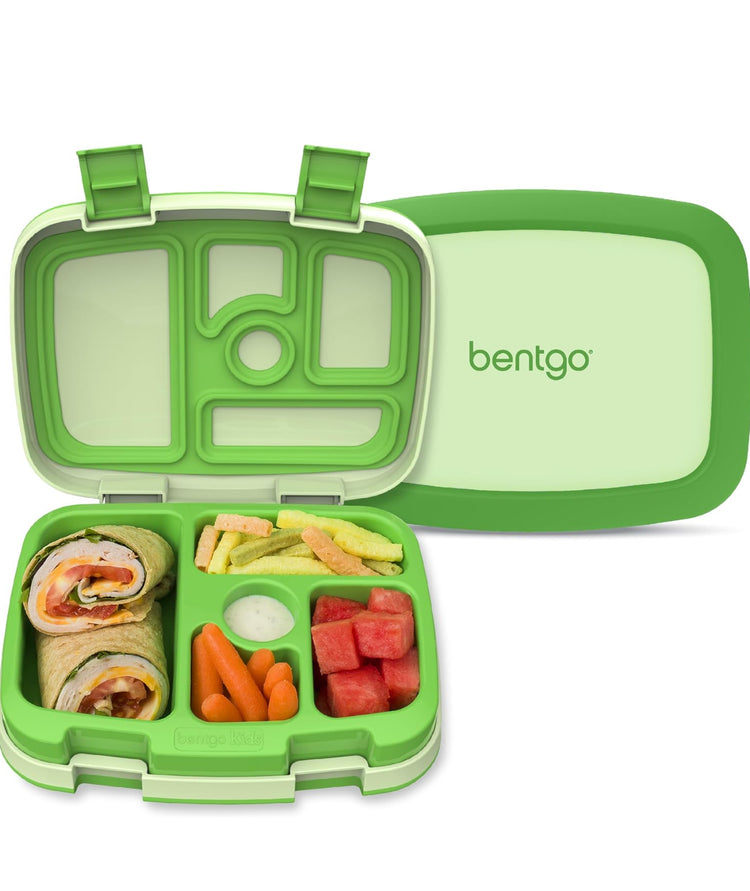 Bentgo® Kids Bento-Style 5-Compartment Leak-Proof Lunch Box - Ideal Portion Sizes for Ages 3 to 7 - Durable, Drop-Proof, Dishwasher Safe, BPA-Free, & Made with Food-Safe Materials