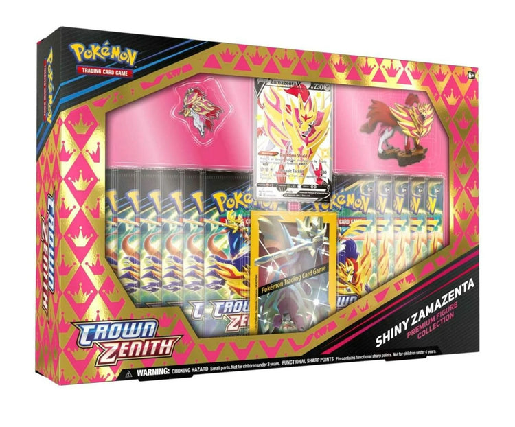 Pokémon Trading Card Games SAS12.5 Crown Zenith Premium Figure Collection Box - Shiny Zamazenta