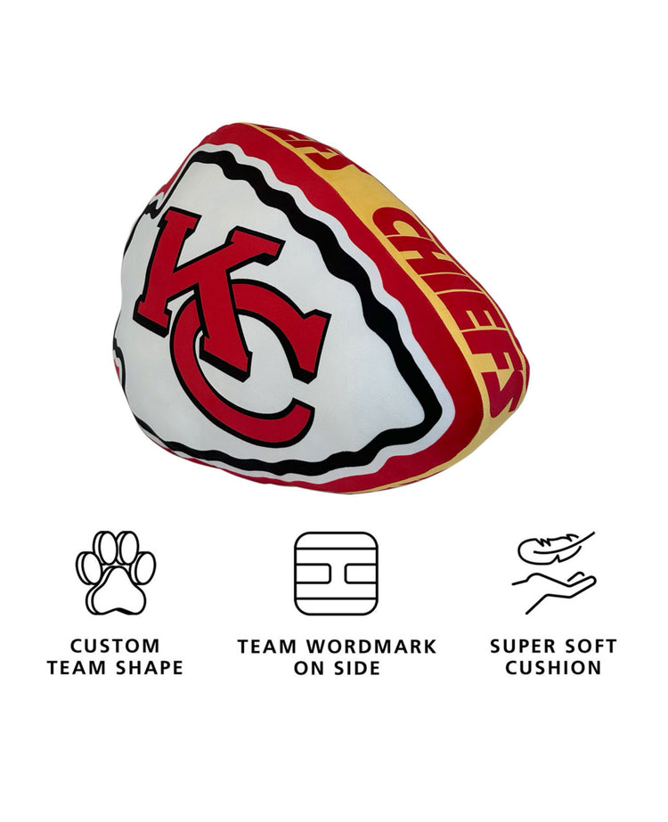 Logo Brands NFL XL Puff Pillow. Kansas City Chiefs