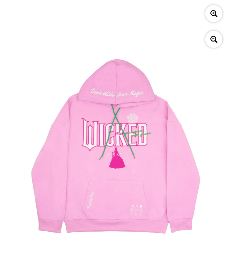 Wicked Graphic Glinda Hoodie, Women's, Sizes M and L.