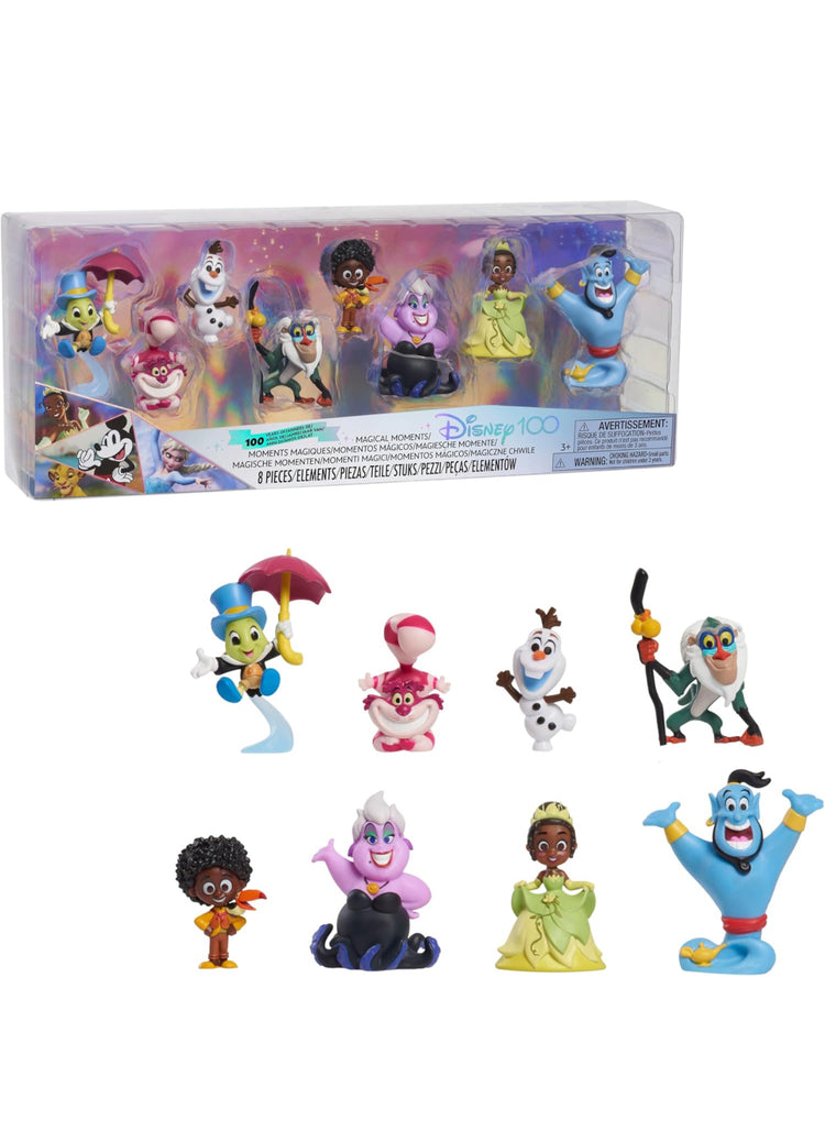 Disney100 Years of Magical Moments, Limited Edition 8-piece Figure Set, Kids Toys for Ages 3 Up by Just Play