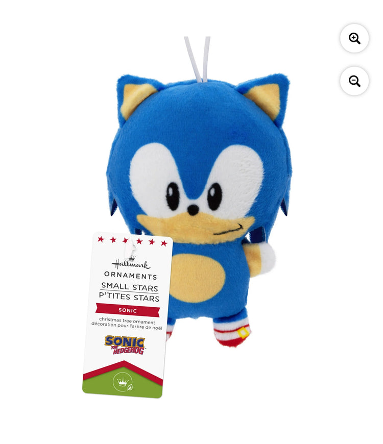 Hallmark Sonic the Hedgehog Plush Fabric Ornament, 0.02lbs.