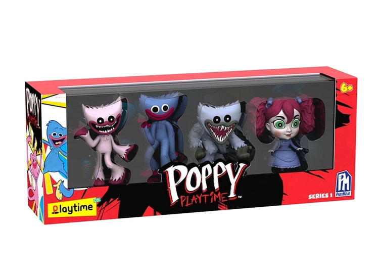 POPPY PLAYTIME - Vintage Collectible Figure Pack (Four Exclusive Minifigures, Series 1) [OFFICIALLY LICENSED]