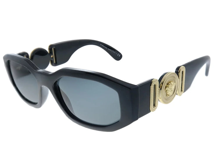 Versace VE 4361 Plastic Unisex Geometric Sunglasses Black 53mm Adult