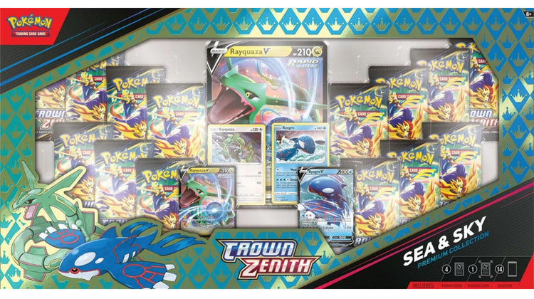 Brand: Pokemon
Pokémon TCG Crown Zenith Sea & Sky Premium Collection - 14 Packs, Promos.