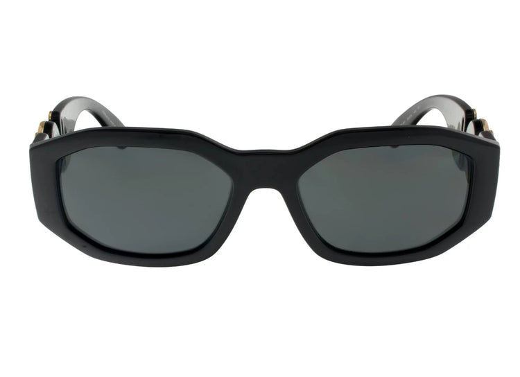 Versace VE 4361 Plastic Unisex Geometric Sunglasses Black 53mm Adult