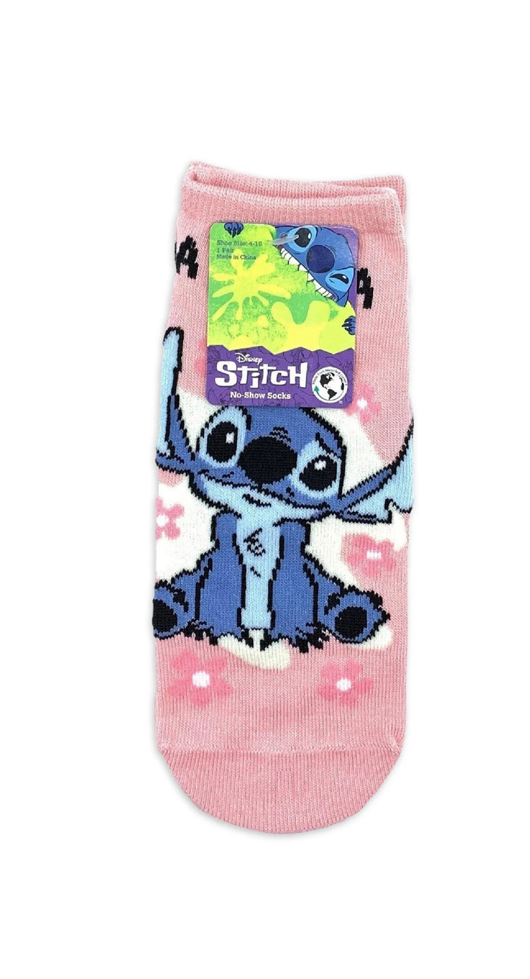 Disney Lilo & Stitch Women's No Show Socks, Size 4-10. 10 Pairs