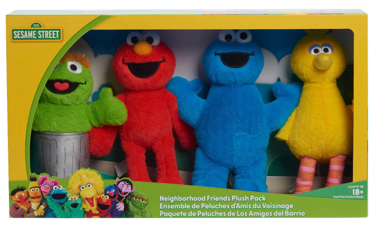 Collectors Plush 4pk Sesame Street.