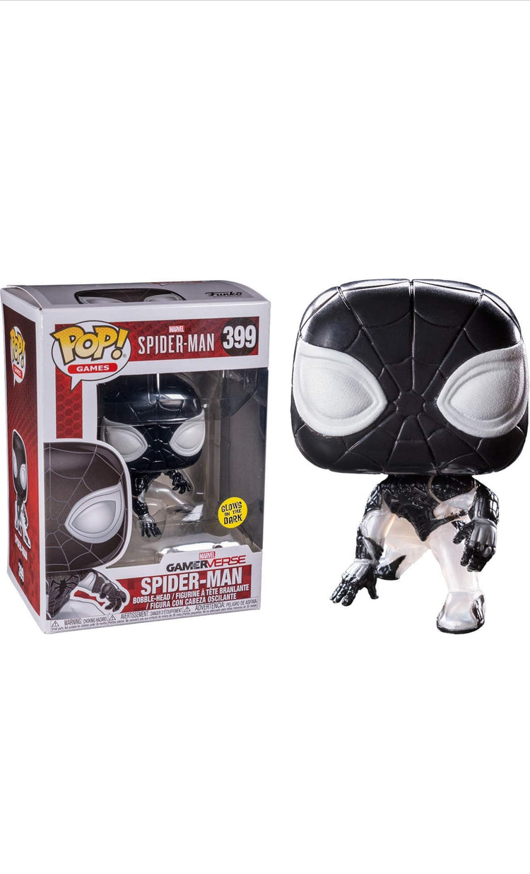 Funko Pop Games: Marvel Gameverse - Negative Spider-Man Glow in the Dark Collectible Figure, Multicolor