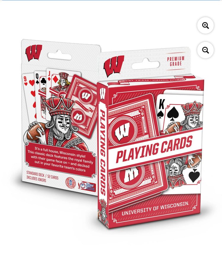 YouTheFan NCAA Wisconsin Badgers Classic Series Playing Cards.