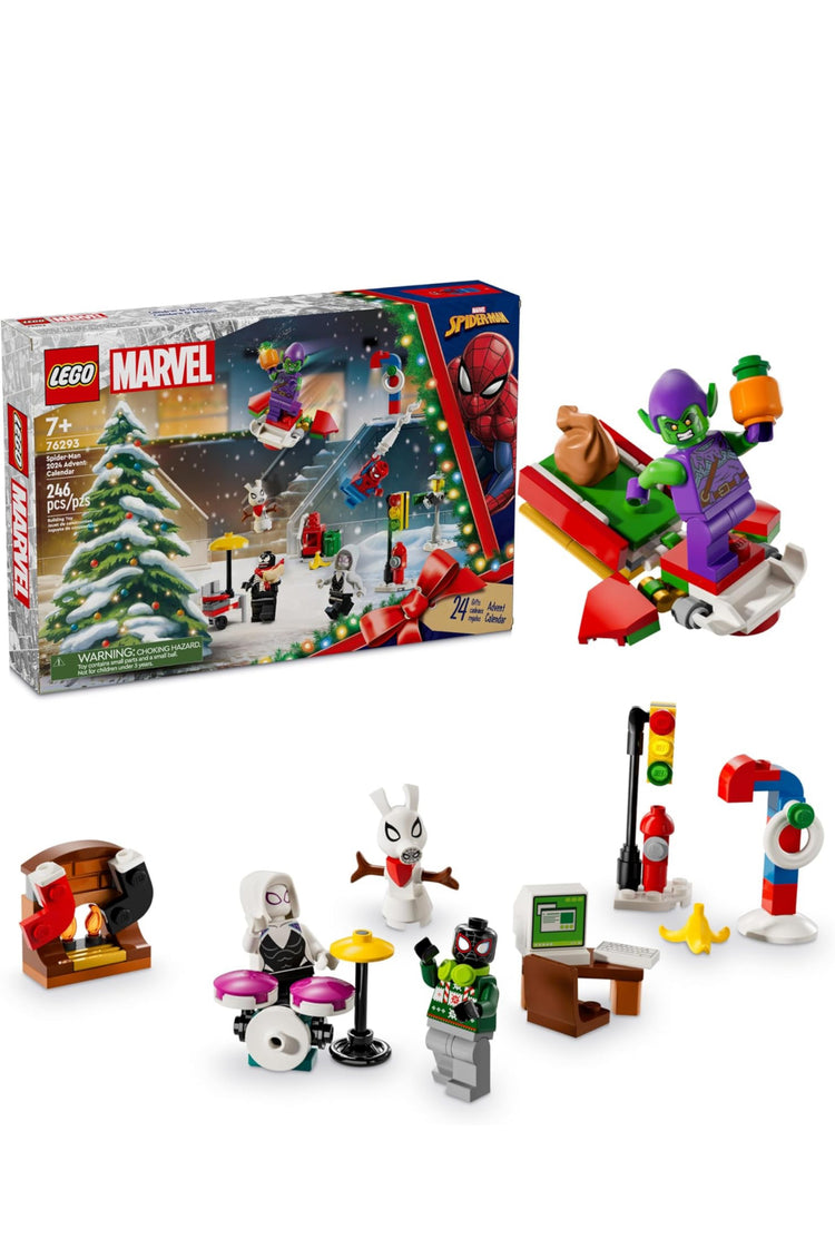 LEGO Marvel Spider-Man 2024 Advent Calendar for Kids, Fun Seasonal Spider-Man Toy with Small Buildable Super Hero Models, Marvel Holiday Countdown Gift Idea for Boys and Girls Ages 7 and Up, 76293