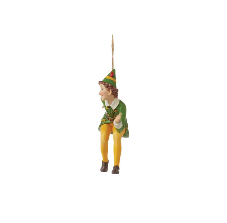 Jim Shores Buddy Elf Crouching H/O Christmas Ornament.