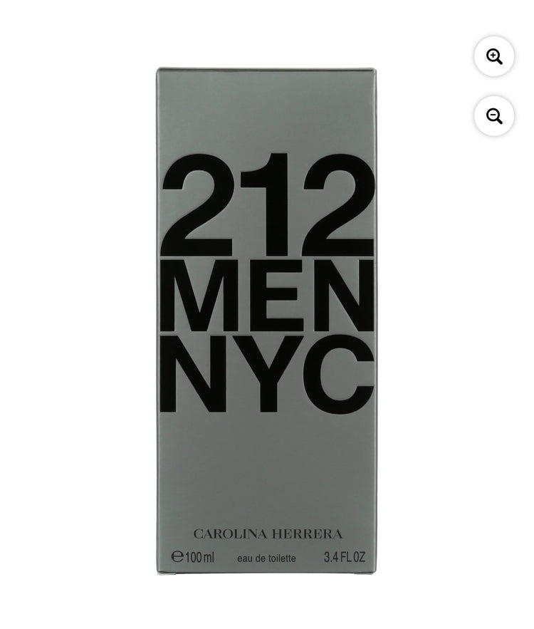 Carolina Herrera 212 Eau De Toilette Cologne for Men, 3.4 oz