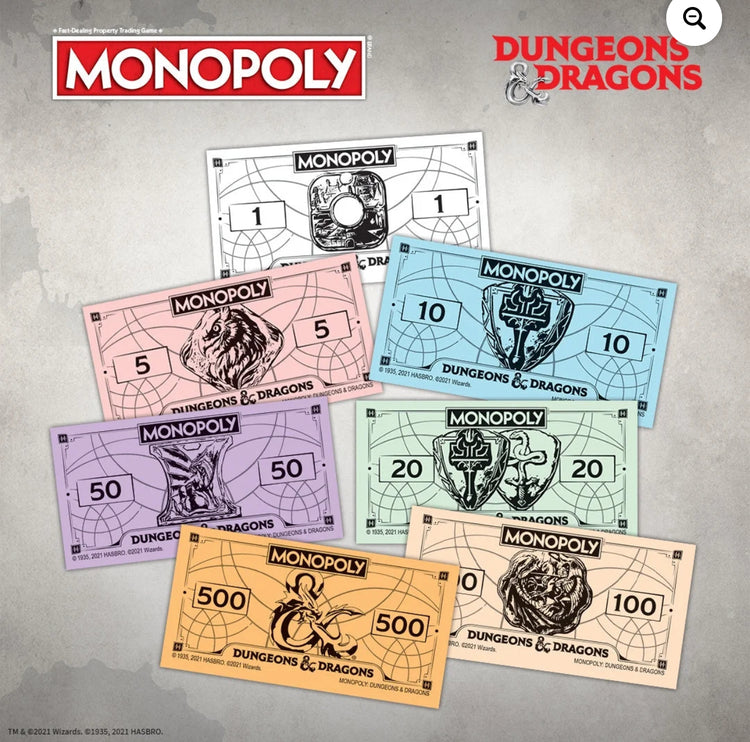 Monopoly Dungeons & Dragons Edition Board Game. Rare and hard to find!