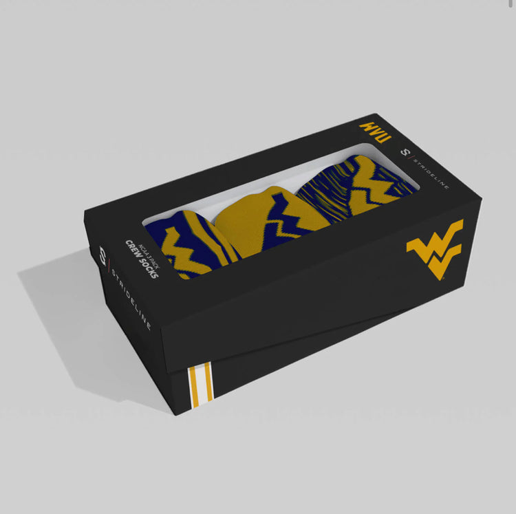 NCAA | PREMIUM CREW 3-PACK. West Virginia University