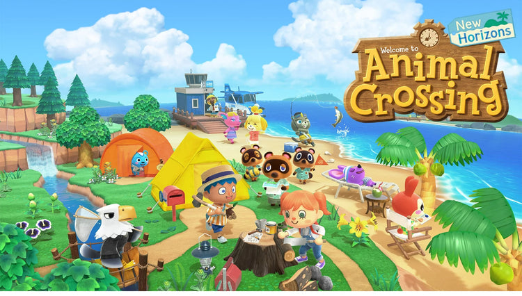 Nintendo Switch™ Lite (Timmy & Tommy’s Aloha Edition) Animal Crossing™: New Horizons Bundle (Full Game Download Included)