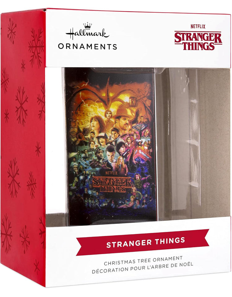 Hallmark Netflix Stranger Things TV Show Retro Video Cassette Case Plastic, Christmas Ornament