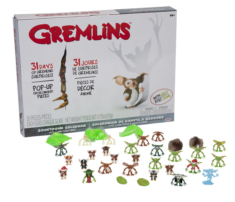 Gremlins Countdown Calendar Includes 31 Surprise Stylized Posed Vinyl Figure Accessories