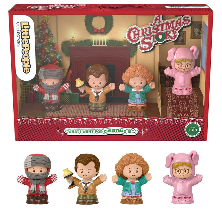 Fisher-Price Little People Collector A Christmas Story Special Edition Figure Set, 4 Figurines