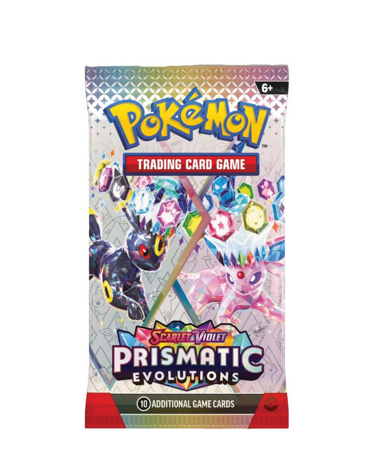 Pokemon SV8.5 Scarlet and Violet Prismatic
Evolutions Art Bundle (4 Booster Packs)