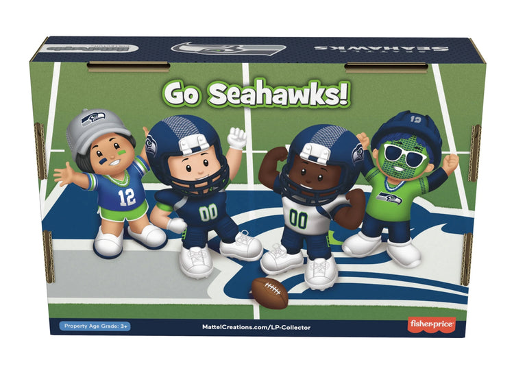 Fisher-Price Little People Seattle Seahawks Four-Piece NFL Collector Set