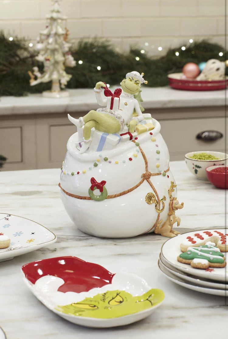 Lenox 894169 Merry Grinchmas Cookie Jar.