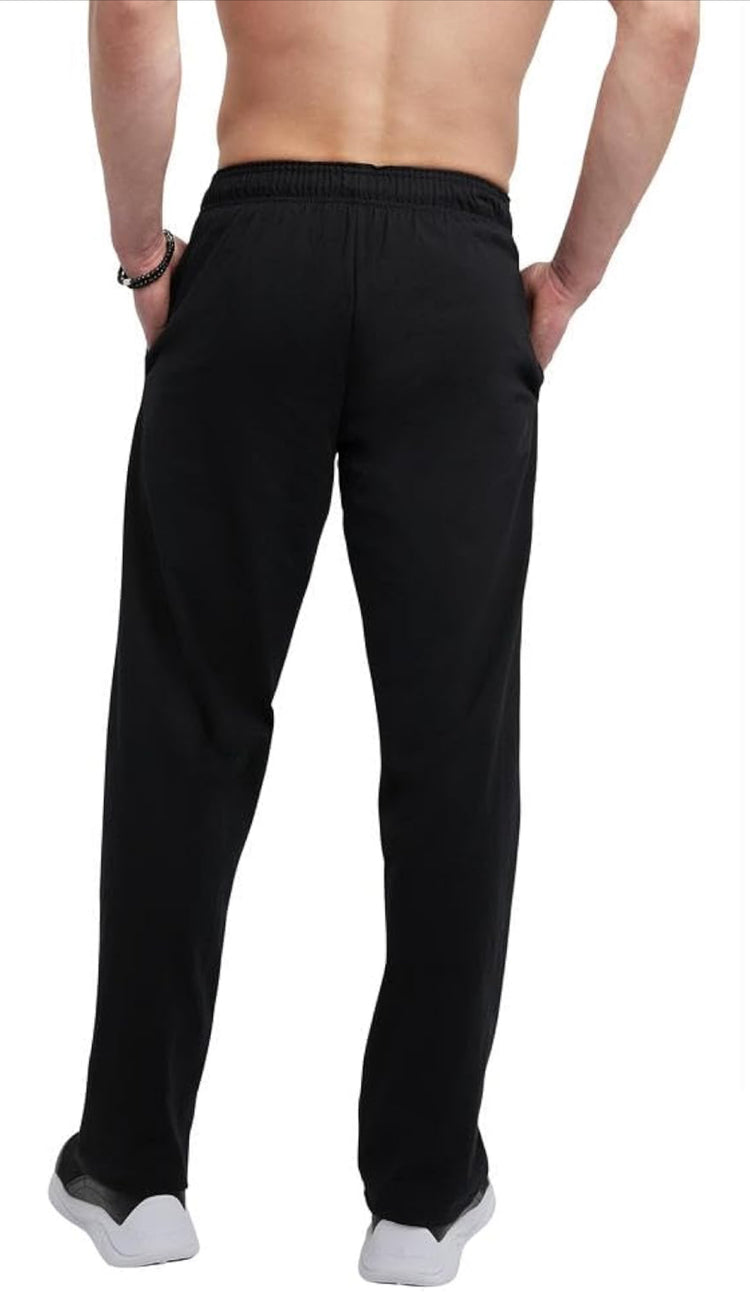 Champion Men's Pants, Lightweight Open-Hem Lounge Pants for Men, Jersey Pants (Reg. or Big & Tall). Size M and L