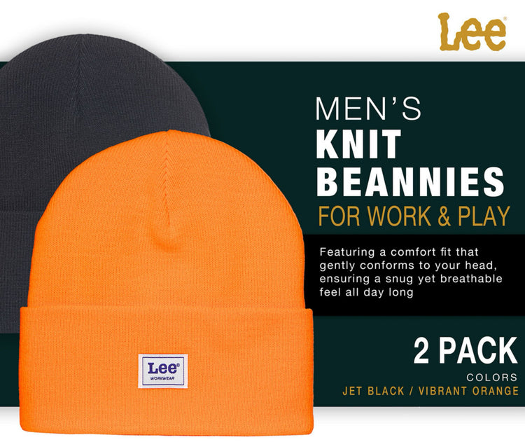 Lee Workwear Men’s 2Pk Beanie. These come in two packs as shown.