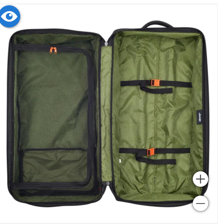 JEEP 2 Wheeled Trolley Duffel Bag