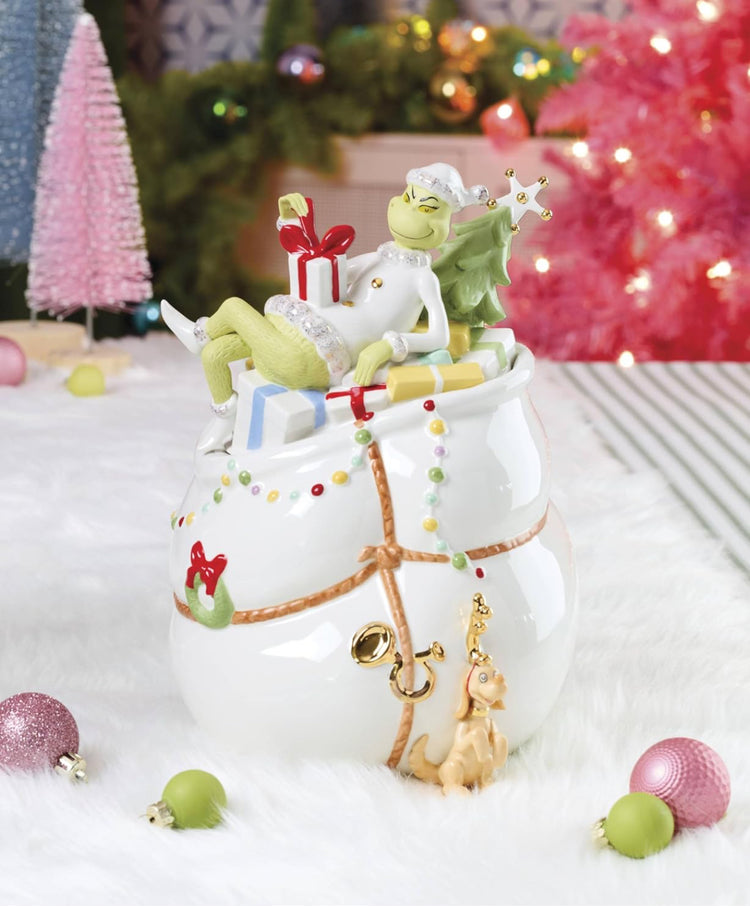 Lenox 894169 Merry Grinchmas Cookie Jar.