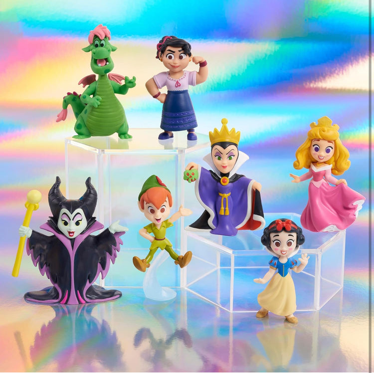 Disney100 Years of Enchantment Celebration Collection Limited Edition 7-piece Figure Pack, Kids Toys for Ages 3 Up by Just Play.