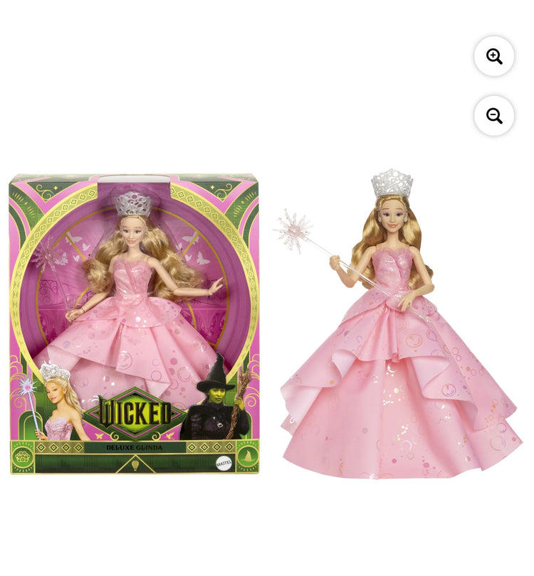 Universal Pictures' Wicked Deluxe Glinda Fashion Doll & Accessories with Removable Outfit. This is the error Wicked.com