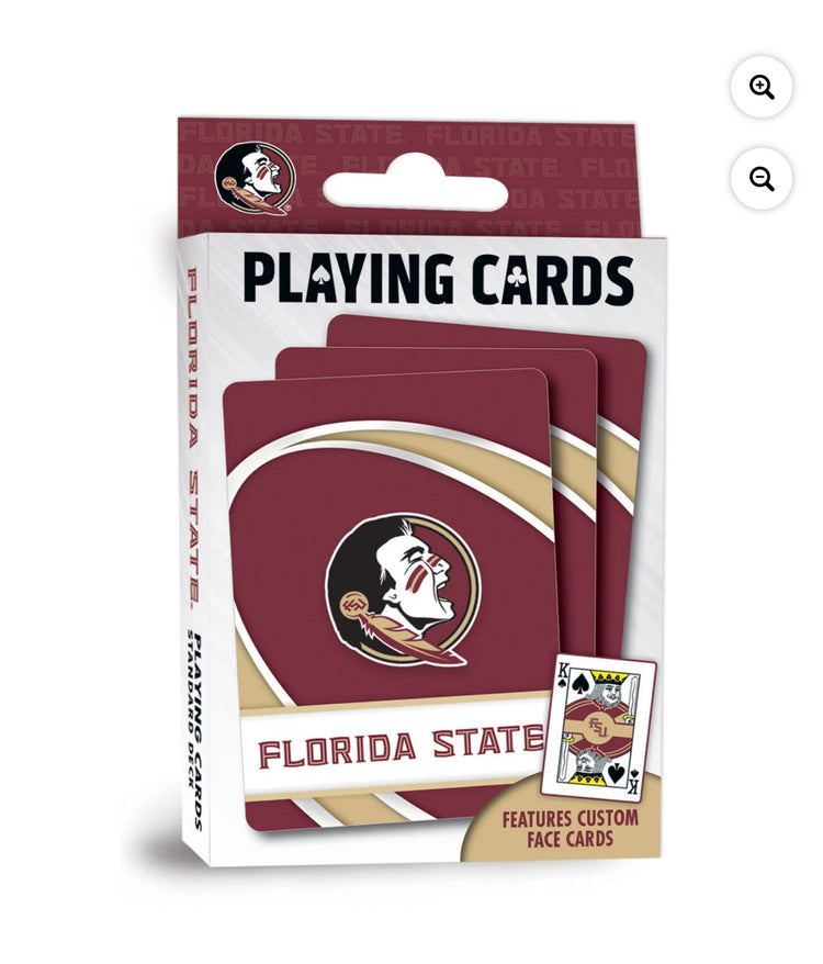 MasterPieces Officially Licensed NCAA Florida State Seminoles Playing Cards - 54 Card Deck for Adults