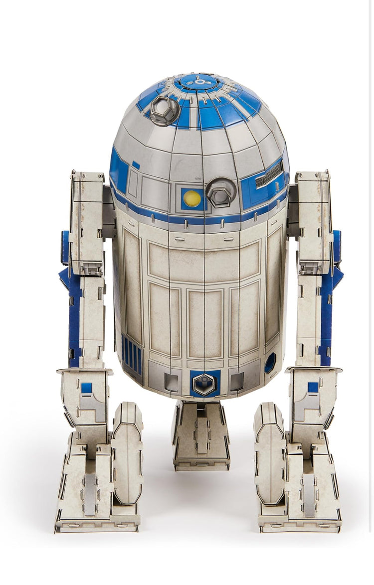 Spin Master Games 4D Build Star Wars R2-D2 Cardstock 3D Model Kit, Star Wars Gifts, Star Wars Toys Desk Décor for Star Wars Fans & Collectors, Adults & Teens 12+