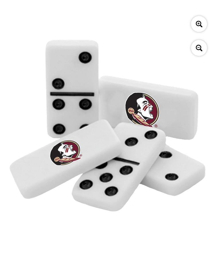 MasterPieces Officially Licensed NCAA Florida State Seminoles 28 Piece Dominoes Game for Adults.