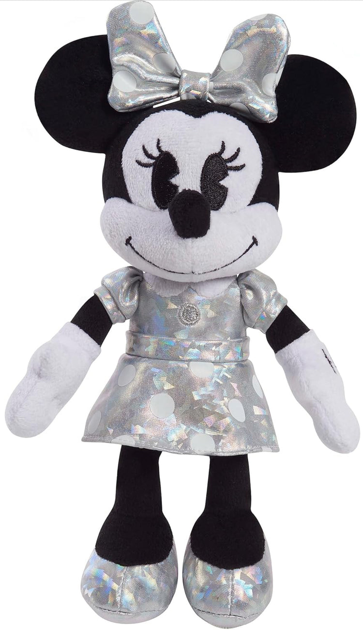 Disney100 Years of Wonder Minnie Mouse Small Plush Stuffed Animal, Kids Toys for Ages 2 Up by Just Play.