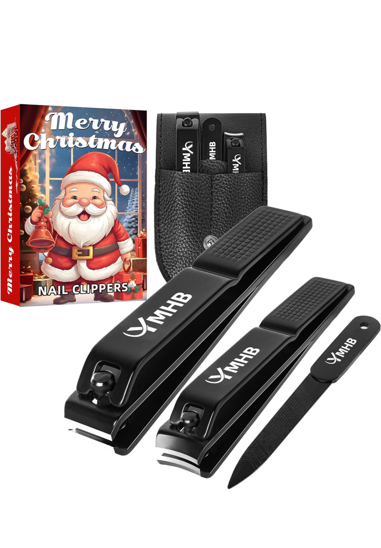 Nail Clippers Set, Ultra Sharp Toenail Clippers and Fingernail Clipper, Nail File, Nail Cutter, Nail Clippers for Adults Men Women, Gifts for Women Men, Christmas Stocking Stuffers for Adults Men