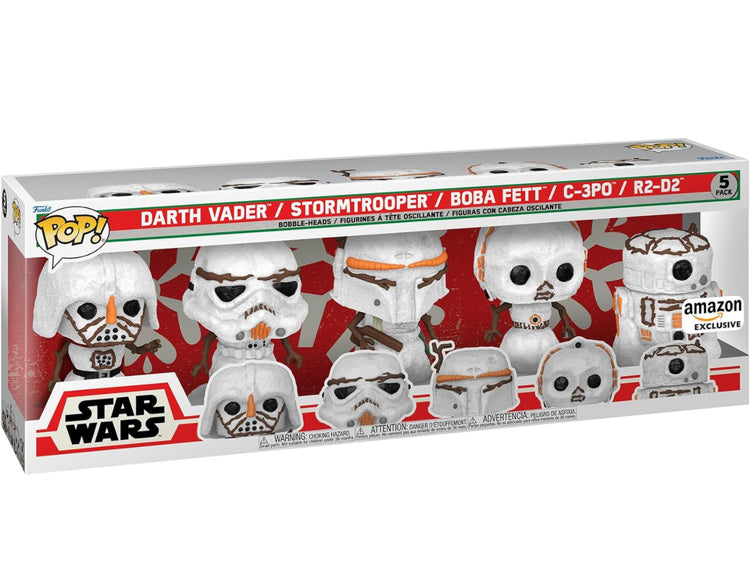 Funko Pop! Star Wars Holiday: Snowman 5 Pack, Amazon Exclusive